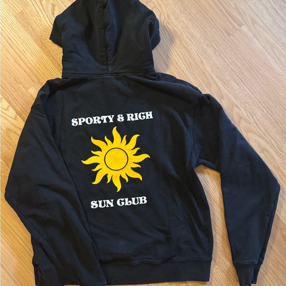 Sporty & Rich Black Hoodie